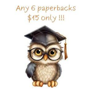 SPECIAL OFFER: Any 6 paperback books $15 only plus shipping!